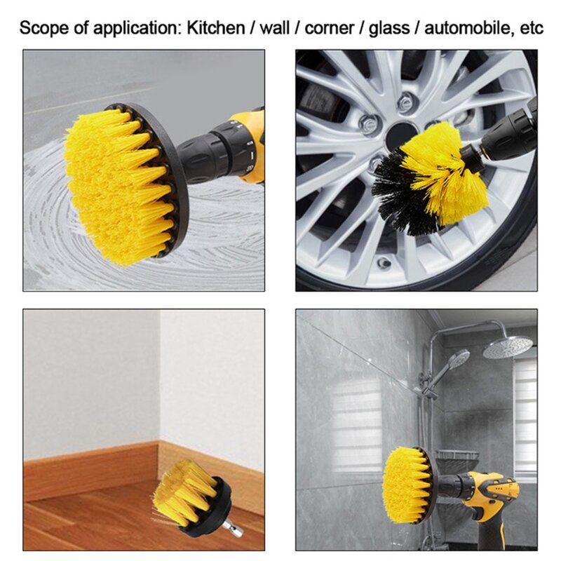 2/3,5/4/5'' Elektrische Bohrer Pinsel Reinigung Peeling Pinsel für Küche Oberfläche Dropship