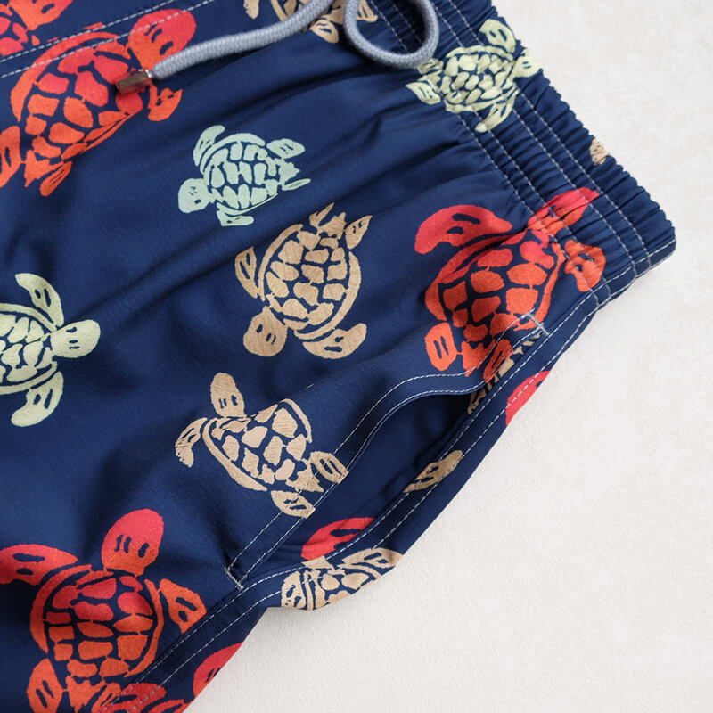 Pantaloncini tartaruga per uomo costume da bagno estate quattro lati elastico impermeabile pantaloncini da spiaggia ad asciugatura rapida pantaloncini Fitness Plus Size