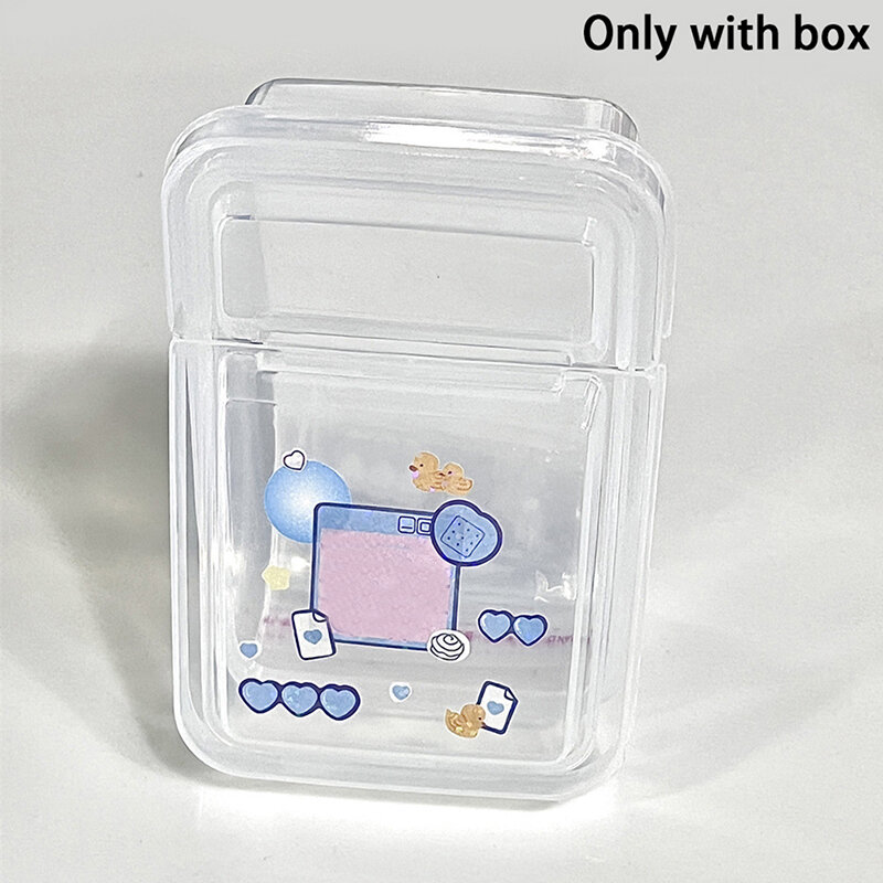 1 szt. Mini pudełko plastikowy pojemnik do przevhowywania przezroczyste pudełko na biżuterię pojemnik przenośny kolczyk zatyczki do uszu opakowanie futerał do przechowywania