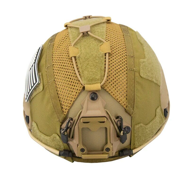 Cubierta de casco táctico para casco marítimo con bolsa de batería NVG, caza