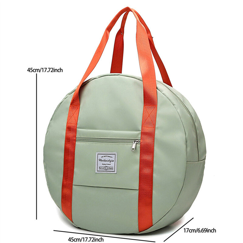 Impermeável Grande Capacidade Travel Bag, Separação seca e úmida, Bolsa de bagagem feminina, Duffle Bag, Gym Yoga Storage Backpack