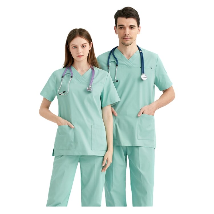 Trajes quirúrgicos hechos a medida para hombres y mujeres, traje médico exfoliante, uniforme médico
