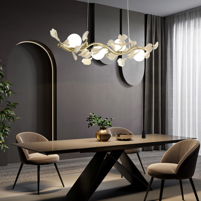 Tempat lilin desainer Modern, pencahayaan untuk ruang makan Nordik bunga suspensi rumah dalam ruangan
