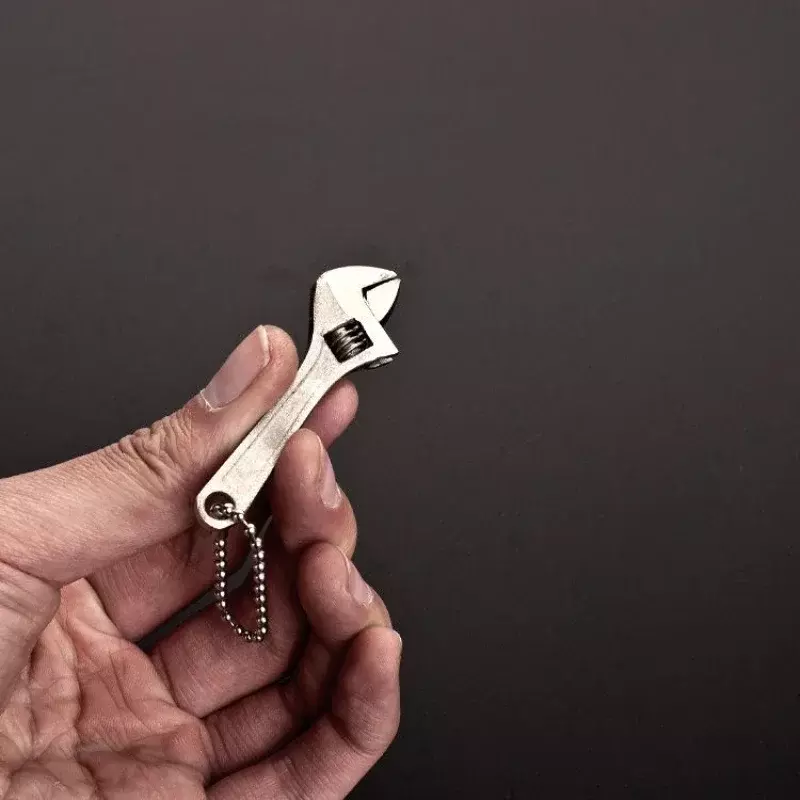 1 pz 2.5/4 pollici chiave inglese in acciaio Mini chiavi strumento portatile chiave a cambio a gambo corto portachiavi idraulico utensili manuali