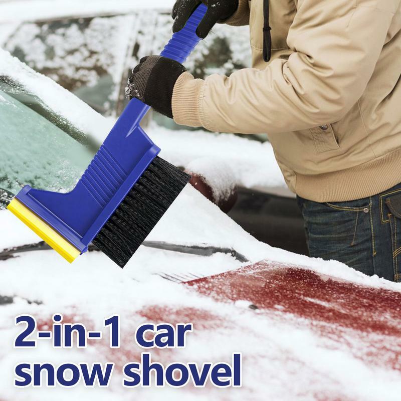 Raschietto e spazzola per neve per auto 2 In 1 raschietto per neve con spazzola e spazzola per finestrino dell'auto raschietto per ghiaccio per parabrezza per camion