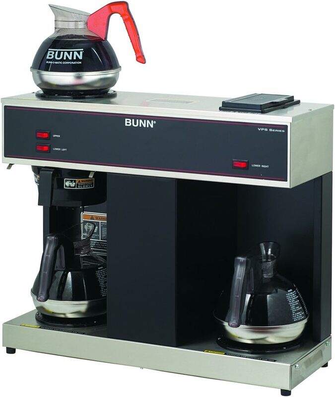 BUNN 04275.0031 VPS 12-Cup Pourover Commercial Coffee Brewer, con 3 stazioni di riscaldamento (120V/60/1PH)