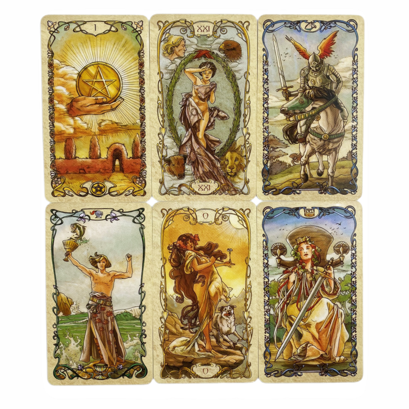 التارو موكا بطاقات 78 أوراكل الإنجليزية رؤى Divination الطبعة بوراد لعب الألعاب