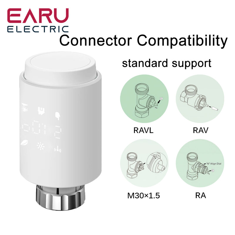 Tuya-コネクテッドウォッチ用の電子ラジエーター,プログラム可能なラジエーター,温度コントローラー,アプリケーション付き,Alexaと互換性あり