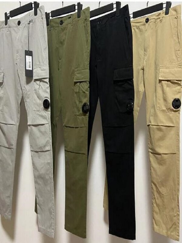 Pantalones Cargo teñidos para exteriores, pantalón de chándal informal de algodón con bolsillo y cremallera, 10 colores, novedad