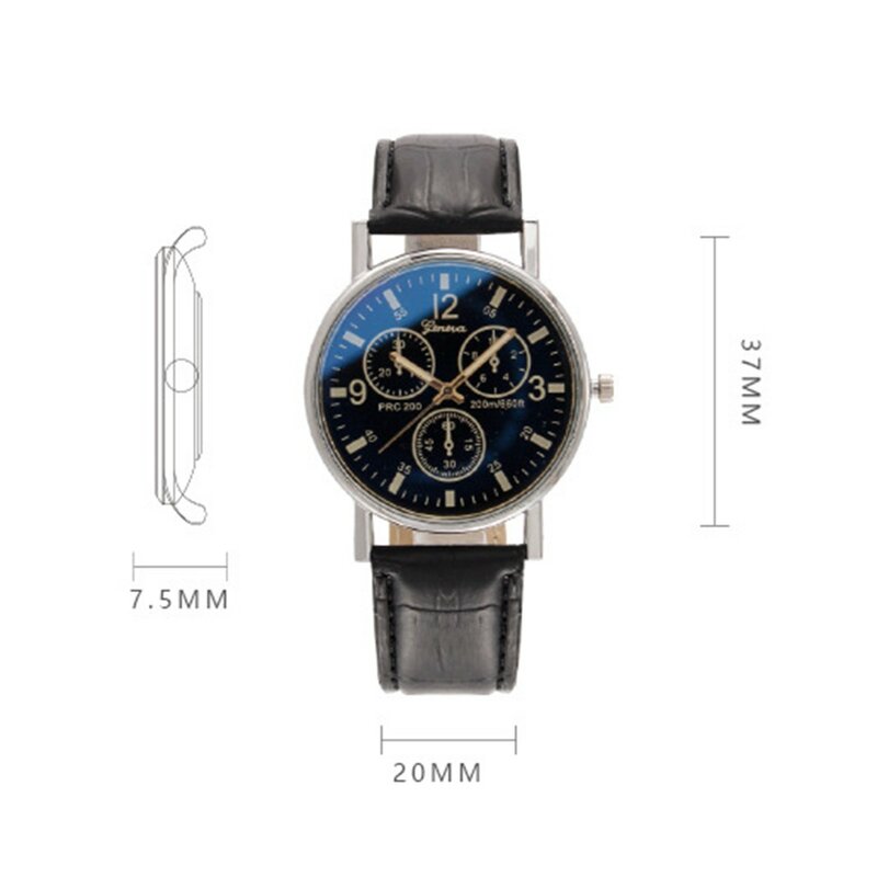 우아한 남성용 쿼츠 손목 시계, 남성용 손목 시계, 정확한 방수, 럭셔리 시계