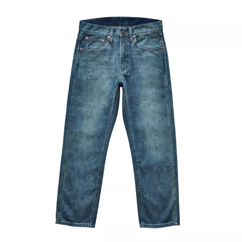 Jeans en denim lisière pour hommes, DistMurcia Wash, longueur de rinçage, coupe couvertes, été, 10 oz, ATI CE ZHAN JF09