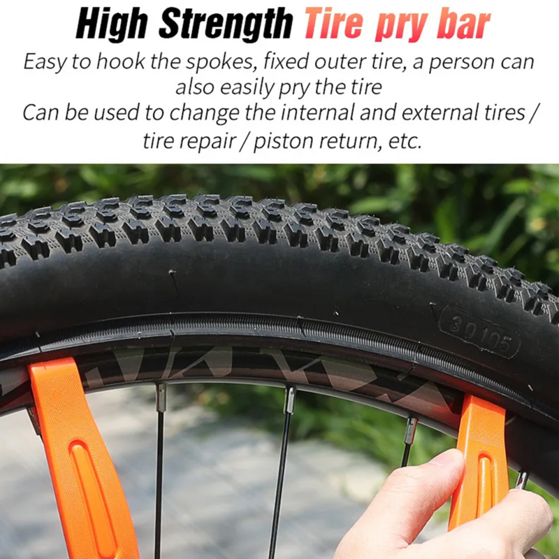 Kit perbaikan ban sepeda, untuk Bmx portabel, Kit reparasi ban sepeda praktis ergonomis