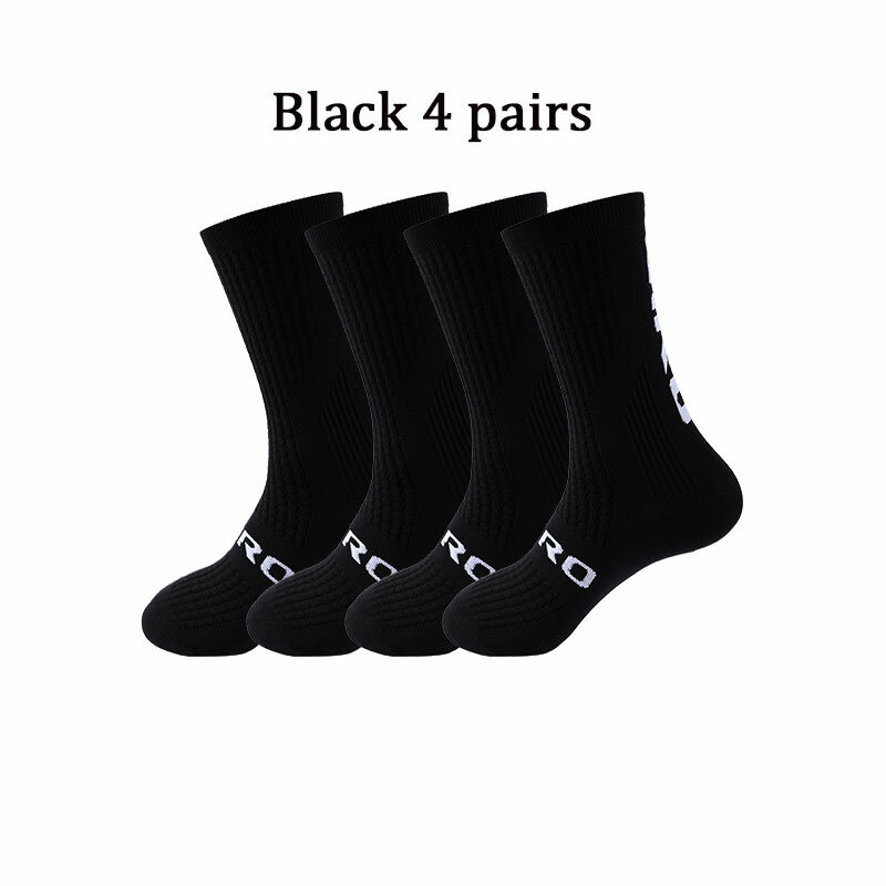 4 пары/комплект, дышащие Компрессионные носки для футбола