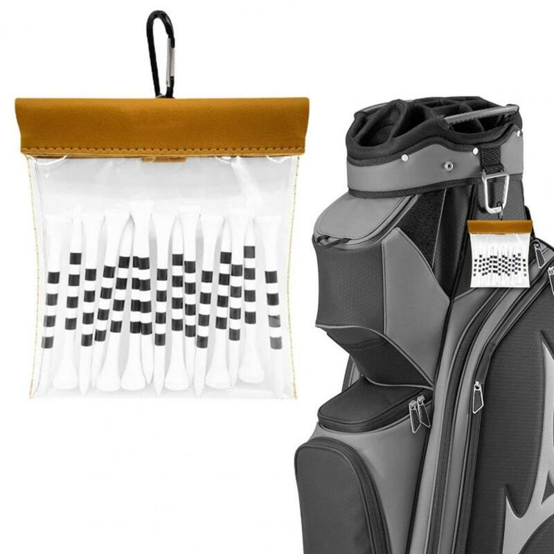 Transparente Transparente Golf Tees Bag, Visível Grande Capacidade Pouch, Golf Acessórios