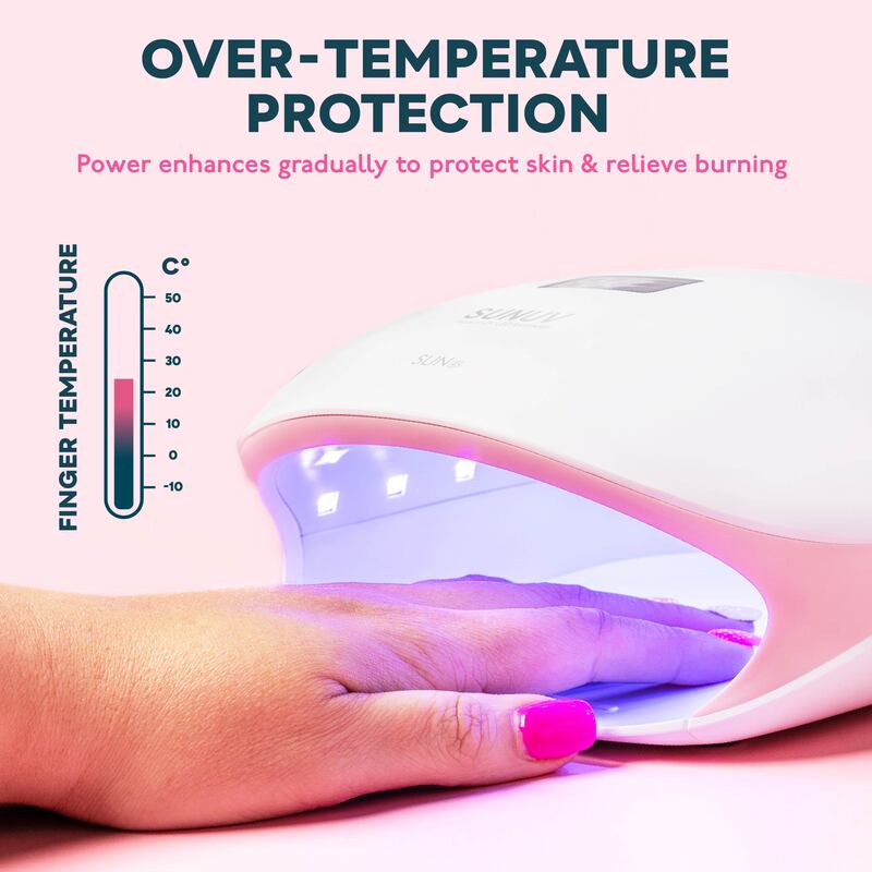 SUNUV-secador SUN4S de uñas, lámpara LED UV de 48W para curar esmalte de gel con Sensor inteligente, equipo de salón de manicura