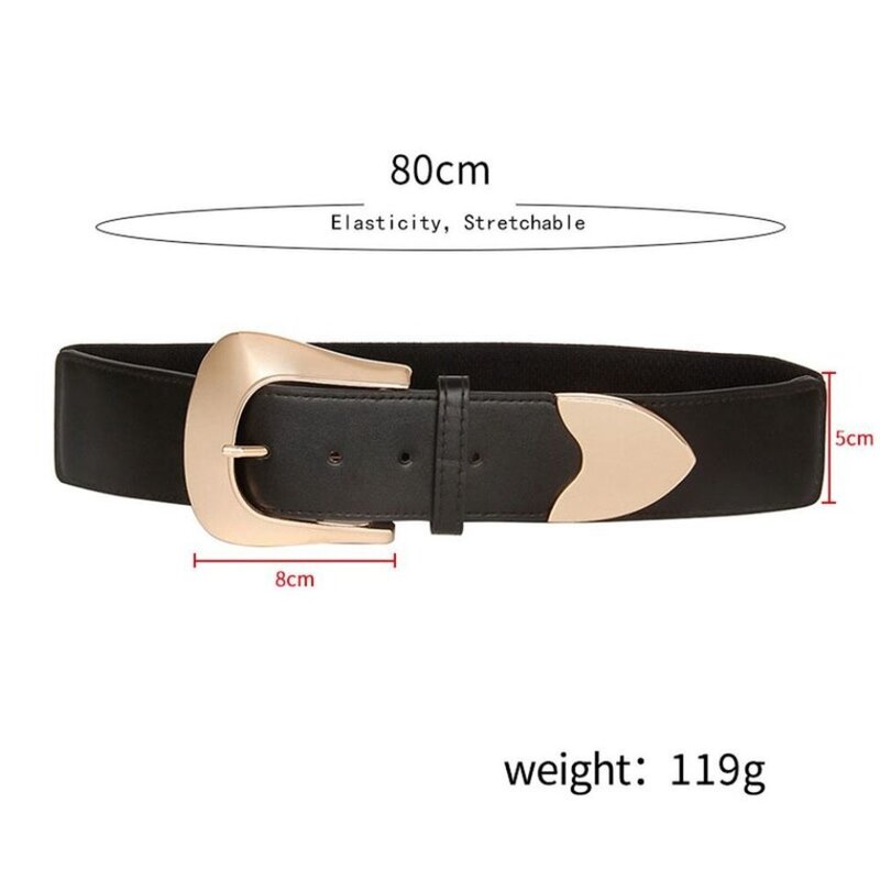 Sello de cintura inferior de la espalda, nuevo cinturón ajustable de alta elasticidad, elástico, tipo ancho, decoración de cintura externa, versátil