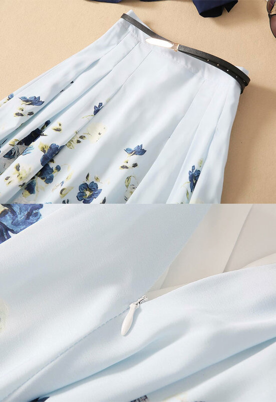 Женский офисный костюм принцессы, элегантный винтажный повседневный комплект из двух предметов с юбкой, весна-лето