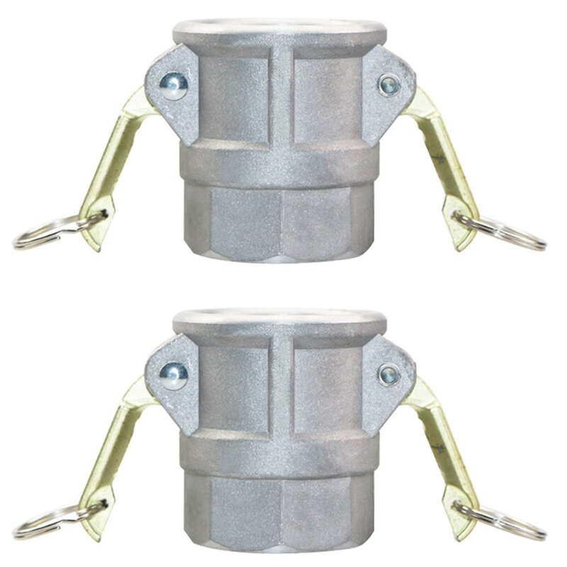 Alumínio Gravity Cast Lock Fittings, Cam e encaixe de mangueira do sulco, Encaixe de mangueira do sulco com alças de latão resistente, 2 "D