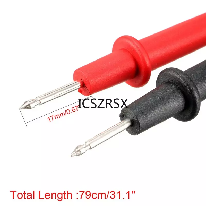 70cm panjang 1 pasang Universal 1000v 10A Probe Multimeter tes memimpin untuk Digital Multi Meter Tester Lead Probe kawat pena kabel alat