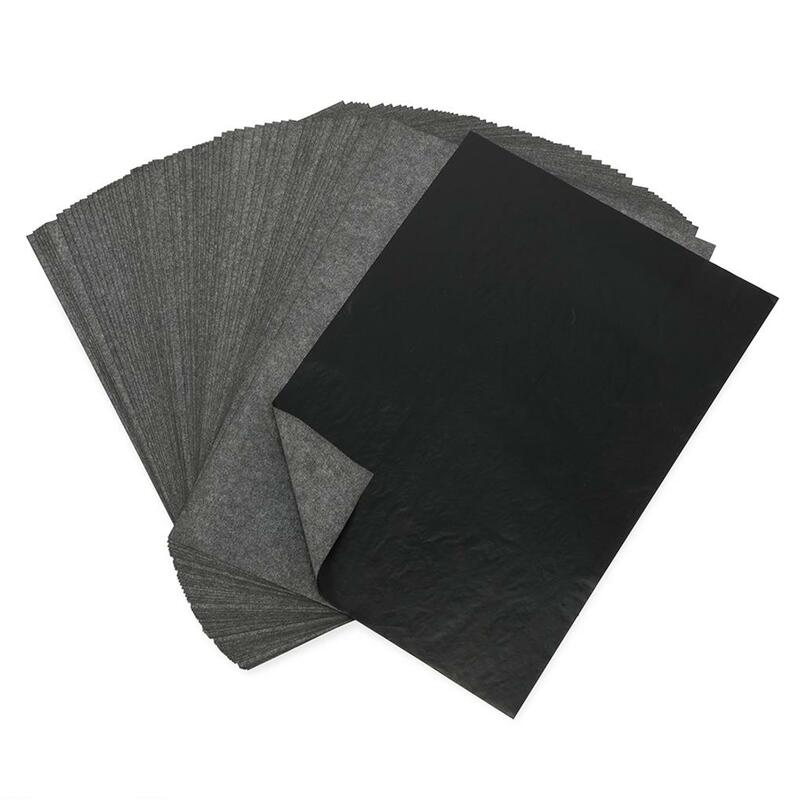 25 pezzi di carta in carbonio nero carta da lucido per trasferimento pittura in grafite forniture per ufficio tessuto per trasferimento di luce sufficiente
