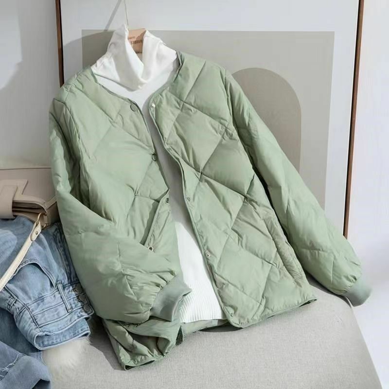 Autumn Winter Solid Down Cotton Jacket Women Lightweight Female Loose Cotton Padded Jacket Casual Puffer Jacket Women Clothing