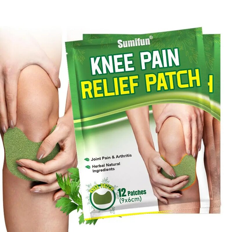 膝の痛み,痛みの軽減,関節痛の緩和,炎,関節症,捻挫パッチ,ボディヘルスケア,12個のステッカー