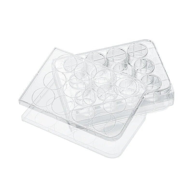 LABSELECT 12-колодочная тарелка для клеточной культуры, упаковка из бумаги и пластика, 11212