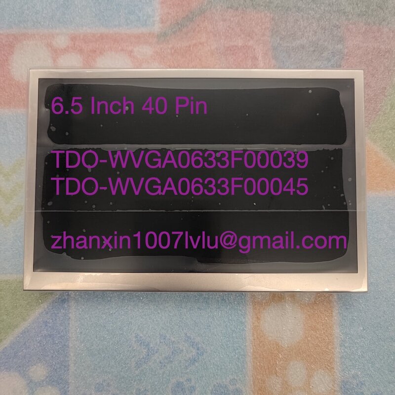 ใหม่6.5นิ้ว40 Pins Touch หน้าจอ LCD TDO-WVGA0633F00039 WVGA0633F00045สำหรับ VW MIB 2 200 680รถมัลติมีเดียนำทางวิทยุ