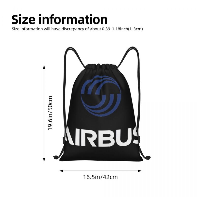 Airbus Logo Portable Drawstring Bags Backpack Storage Bags Outdoor Sports Traveling Gym Yoga
