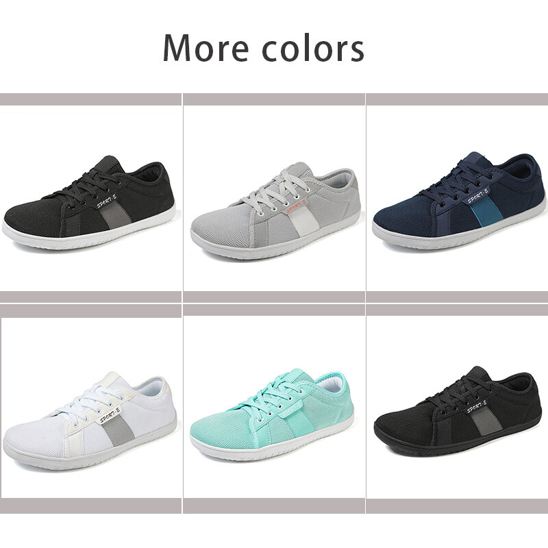 Heren Blote Voeten Schoenen Minimalistische Schoenen Voor Heren Minimalistische Blootsvoets Schoenen Zero Drop Sneakers | Brede Neus Doos | Upgrade Stabiliteit