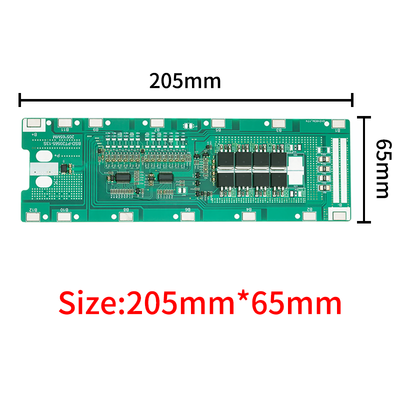 Bisida BMS 13S 48V 30A 18650 lithium battery rechargeable protection panel for e-scooters, electric bicycles solar energy