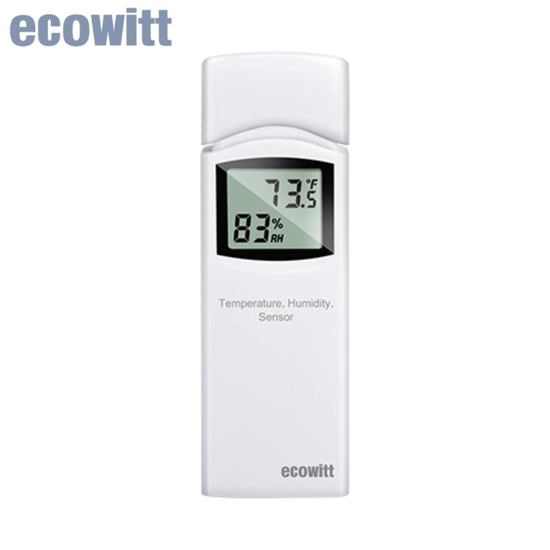 Ecowitt مستشعر درجة الحرارة والرطوبة في الهواء الطلق ، مستشعر حراري أحادي القناة ، يحل محل بيانات WS69 WS80 WS90 ، WN32 WH32