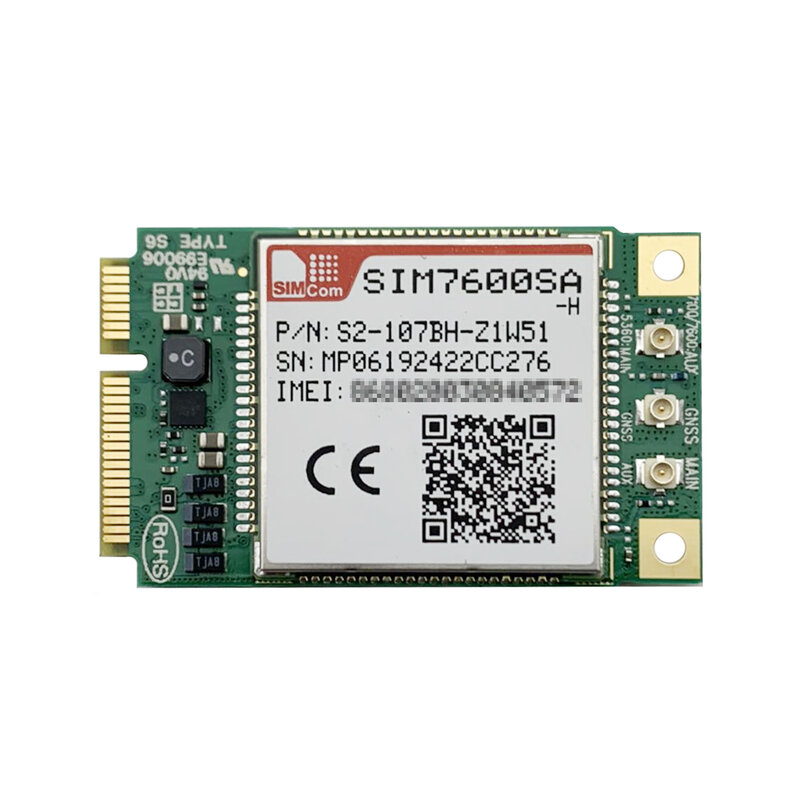 SIMCOM SIM7600SA-H LTE Cat4 MINI PCIE وحدة لأستراليا نيوزيلندا أمريكا الجنوبية LTE-FDD B1/B2/B3/B4/B5/B7/B8/B28/B40/B66