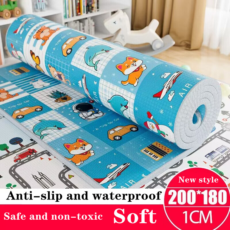 2023 New Style Environmentally Friendly Thick Baby Crawling Play Mats Folding Mat Carpet Play Mat for Children's Safety Rug Gift