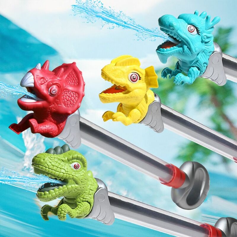 ألعاب مائية بخاخ ديناصور للأطفال ، شكل تنين لطيف ، ألعاب شاطئ بلاستيكية ، ناسف مياه محمول قابل للسحب