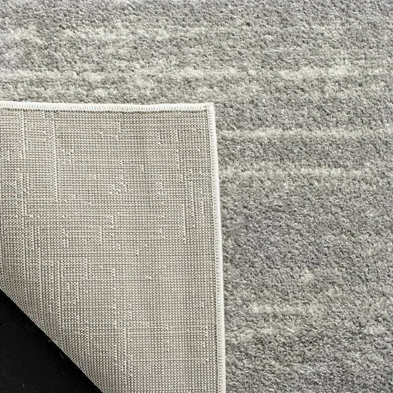 SAFAVIEH Adirondack Collection-alfombra de área de 10 'x 14', gris claro y gris, diseño moderno degradado, no se cae y es fácil de cuidar