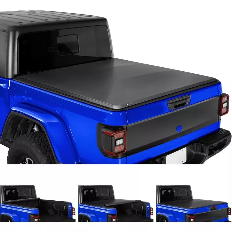 Tyger Auto T1 Soft Roll-up łóżko ciężarówka pokrowiec ochronny kompatybilny z 2020-2024 Gladiator JT | Łóżko 5 '(60 ") | TG-BC1J9060