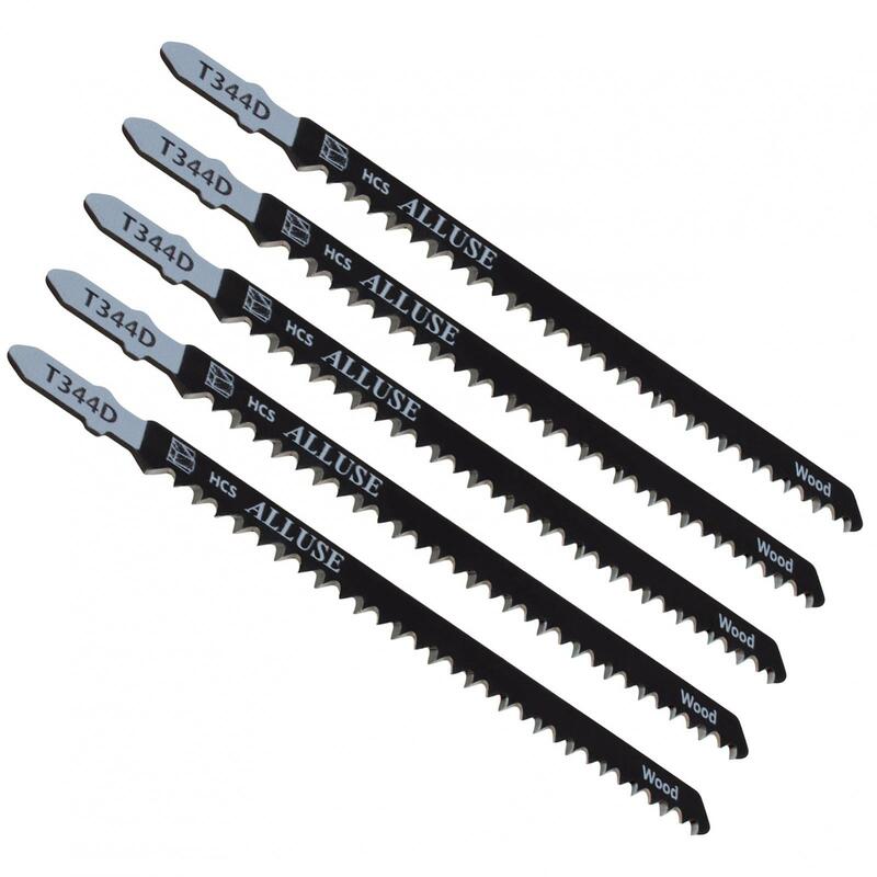 5pcs/set High-carbon Steel Reciprocating Saw Blades  T344D 150mm Straight Cutting Jig Saw for Woodworking Tools / Plastic PVC