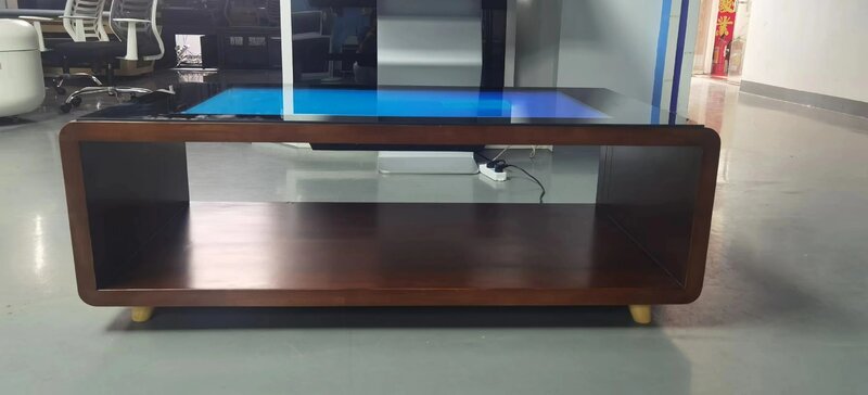 Mesa de videojuegos, mesa de centro digital, caja de madera, 43, 49 pulgadas, pantalla táctil LCD interactiva, WIFI, PC todo en uno