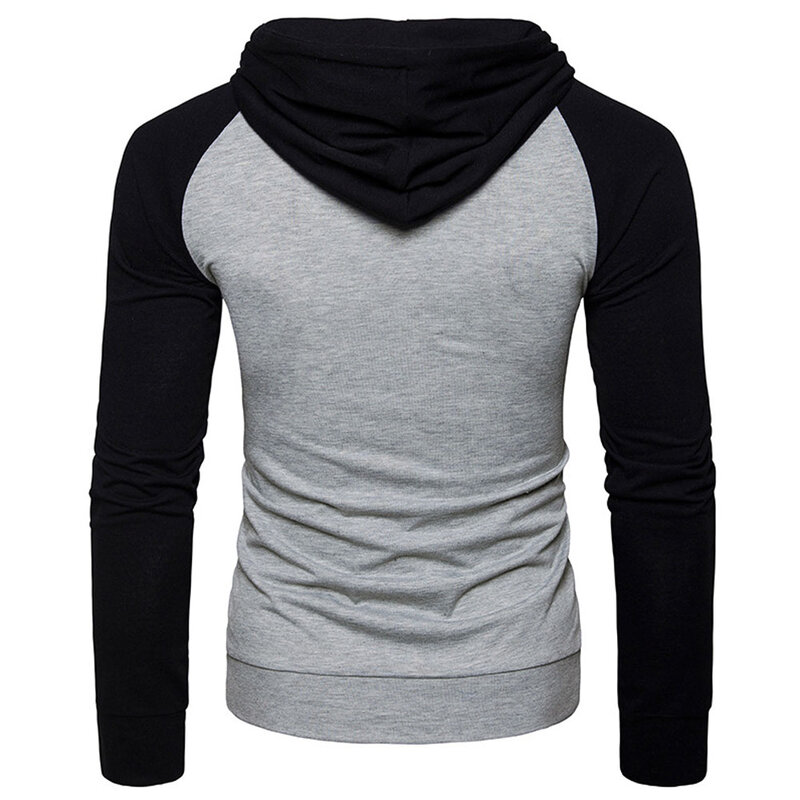 Männer Hip-Hop Langarm Hoodie Mode kombiniert Farbe Sport lässig Pullover Sweatshirt