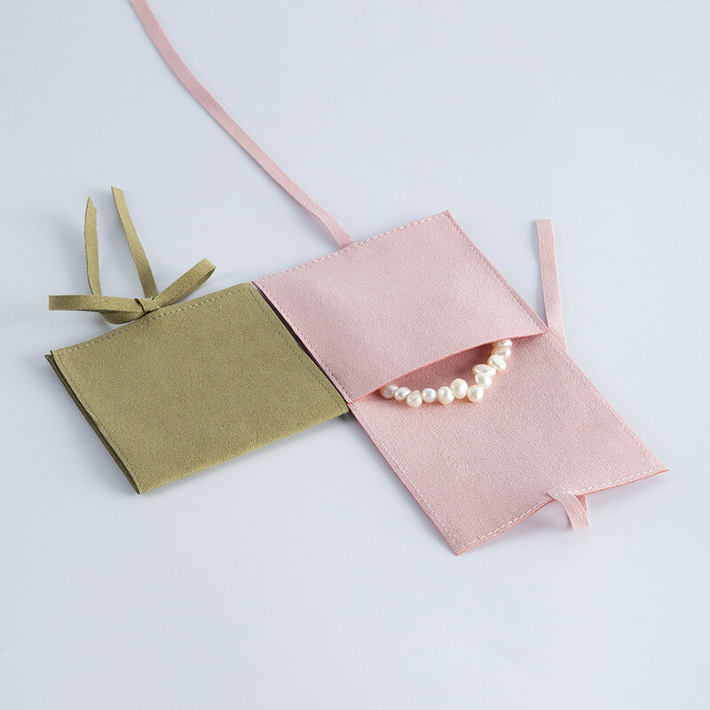 10 stücke Mikrofaser Schmuck Verpackung Beutel für Hochzeit Ring Ohrringe Halskette Weihnachten Präsentiert Geschenk Tasche Kleine Samt Beutel