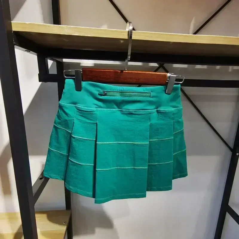 Женская спортивная короткая юбка из двух предметов, с подкладкой