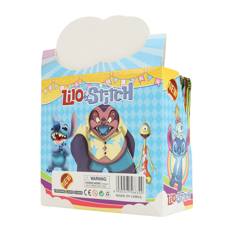 288 sztuk/pudło karty Disney Stitch Anime karty kolekcjonerskie zabawki na prezenty peryferyjne