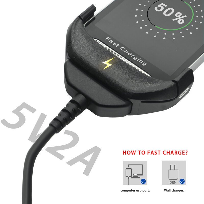 Kabel Data USB untuk Zebra Motorola TC51 TC510K TC56 mengganti CBL-TC51-USB1-01, gratis ongkos kirim