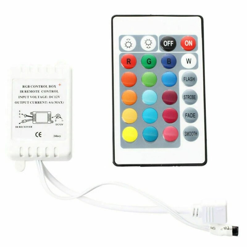 Infrared Controller Elevate your Lighting Experience with RGB Control Box and Remote Controller for 12V LED Strip Light