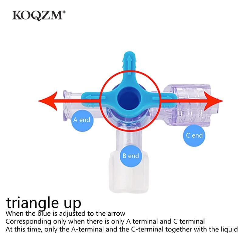 For Clinical Hospital Needle connector of syringe Adapter 2 or 3 Way Stopcock Flexiable T-Connector Extension Tube