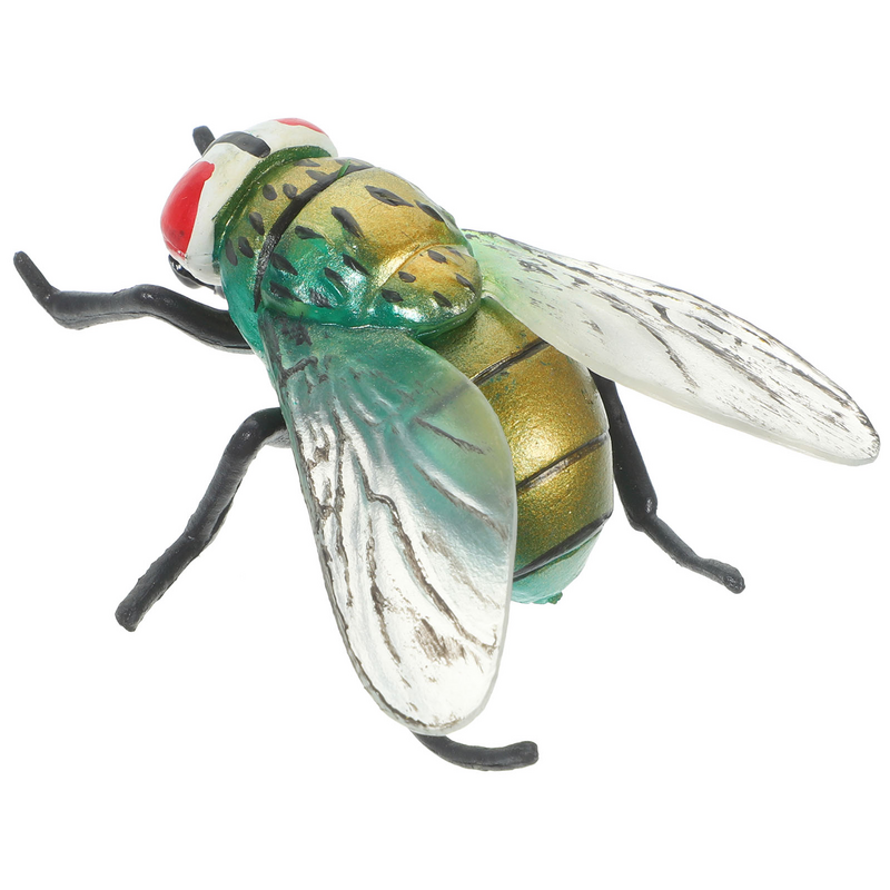 Ikan Puffer mainan serangga rumit Prop lalat realistis hewan Housefly plastik dekorasi pesta anak