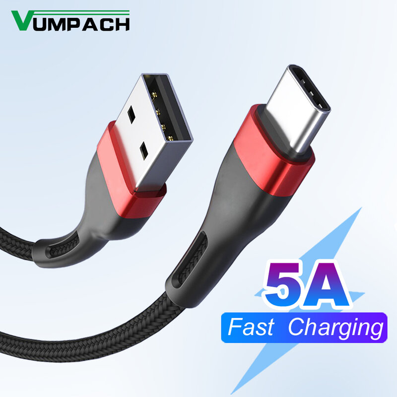 Vumpach Usb C Kabel Type C Kabel Snel Opladen Data Cord Charger Cable C Voor Samsung S21 A51 Xiaomi Mi 10 Redmi Huawei Kabel