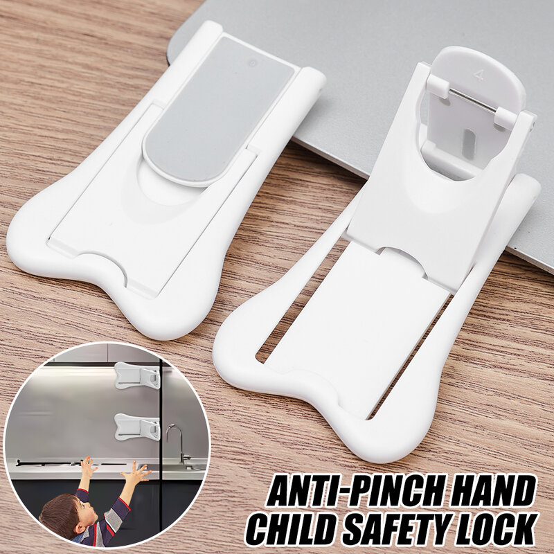 Детские Многофункциональные безопасные замки, зажимы для раздвижных дверей шкафа с защитой от открытия и пробивания отверстий