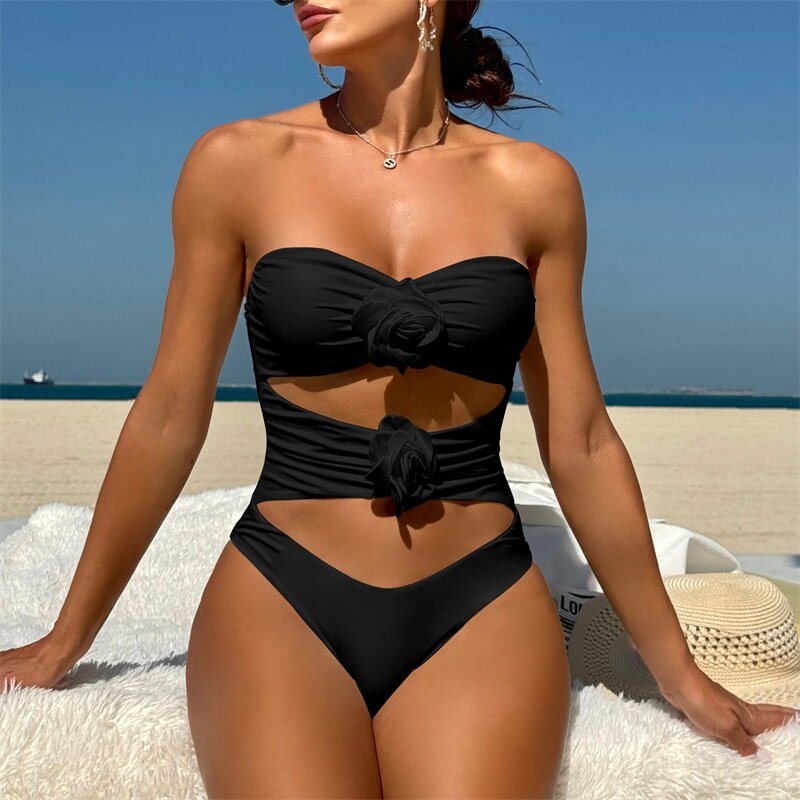 Женский купальник с 3D принтом, пикантное нижнее белье для пляжа, праздника, Повседневная модная одежда для девушек, 1 шт., на лето